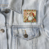 Weihnachtsmann mit Geschenken Button (Beispiel)