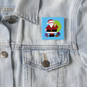 Weihnachtsmann mit Geschenken Button (Beispiel)