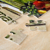 Weihnachtsmann mit Geschenken für Weihnachten Puzzle (Seite)