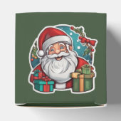 Weihnachtsmann mit Geschenken - Geschenkschachtel (Oben)