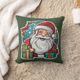 Weihnachtsmann mit Geschenken - Kissen