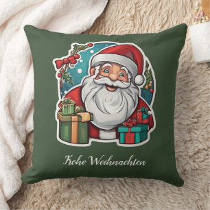 Weihnachtsmann mit Geschenken - Kissen