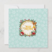 Weihnachtsmann mit Geschenken und Weihnachtsbaum (Rückseite)