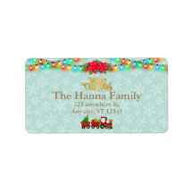 Weihnachtsmann mit Geschenken und Weihnachtsbaum