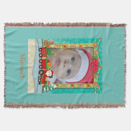 Weihnachtsmann mit Geschenken und Weihnachtsbaum Decke