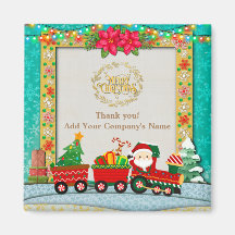 Weihnachtsmann mit Geschenken und Weihnachtsbaum