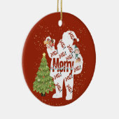 Weihnachtsmann mit Geschenken Weihnachtsschmuck (Rechts)