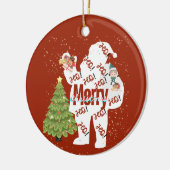 Weihnachtsmann mit Geschenken Weihnachtsschmuck (Links)