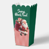 Weihnachtsmann mit Geschenksack Geschenkschachtel (Rückseite)