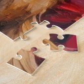 Weihnachtsmann mit Golden Retriever Weihnachtskuns Puzzle (Seite)