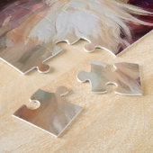 Weihnachtsmann mit Great Pyrenees Weihnachtskunst Puzzle (Seite)