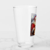 Weihnachtsmann mit Hunden 1 Glas (Rechts)