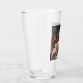 Weihnachtsmann mit Hunden 3 Glas (Rechts)