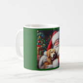 Weihnachtsmann mit Hunden 3 Kaffeetasse (Vorderseite Links)