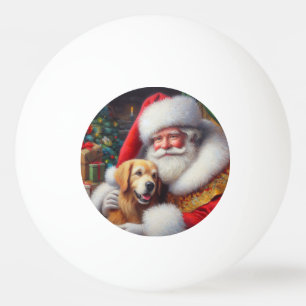 Weihnachtsmann mit Hunden 3 Tischtennisball