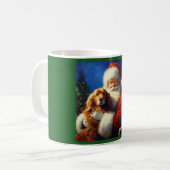 Weihnachtsmann mit Hunden 4 Kaffeetasse (Vorderseite Links)