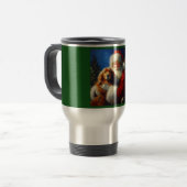Weihnachtsmann mit Hunden 4 Reisebecher (Vorderseite Links)
