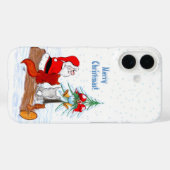 Weihnachtsmann mit Kaninchen Fuchs und Eichhörnche Case-Mate iPhone Hülle (Rückseite (Horizontal))