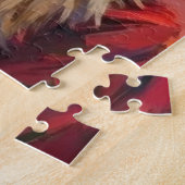 Weihnachtsmann mit Keeshond-Weihnachtskunst Puzzle (Seite)