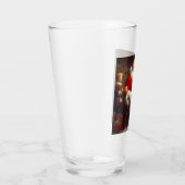 Weihnachtsmann mit Kindern 3 Glas (Rechts)