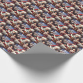 Weihnachtsmann mit Kindern 5 Geschenkpapier (Ecke)