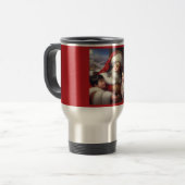 Weihnachtsmann mit Kindern 5 Reisebecher (Vorderseite Links)