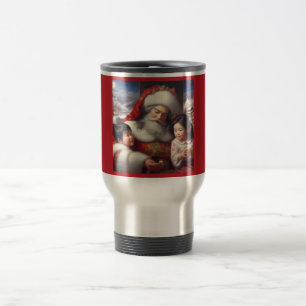 Weihnachtsmann mit Kindern 5 Reisebecher