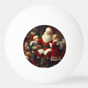 Weihnachtsmann mit Kindern 6 Tischtennisball