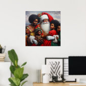 Weihnachtsmann mit Kindern 7 Poster (Heimbüro)