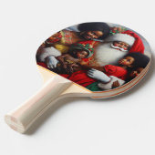 Weihnachtsmann mit Kindern 7 Tischtennis Schläger (Vorderseite)