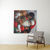 Weihnachtsmann mit Kindern 7 Wandteppich (Beispiel (Horizontal))