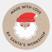 Weihnachtsmann mit Liebe Sonderlieferung Runder Aufkleber (Vorderseite)