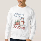 Weihnachtsmann - Mit Monogramm Name Sweatshirt (Vorderseite)