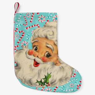 Weihnachtsmann mit Pfefferminz Kleiner Weihnachtsstrumpf