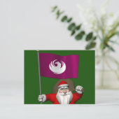 Weihnachtsmann mit Phönix Feiertagspostkarte (Stehend Vorderseite)