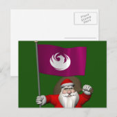 Weihnachtsmann mit Phönix Feiertagspostkarte (Vorne/Hinten)