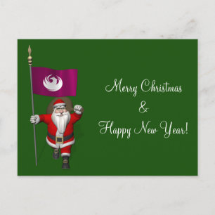 Weihnachtsmann mit Phönix Feiertagspostkarte