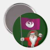 Weihnachtsmann mit Phönix Magnet (Vorderseite/Rückseite)