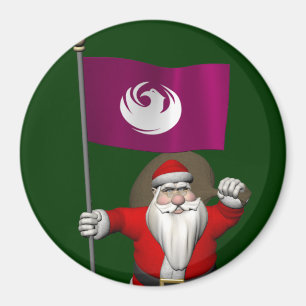 Weihnachtsmann mit Phönix Magnet
