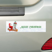 Weihnachtsmann mit Rabbit Fox und Eichhörnchen Autoaufkleber (Auf Auto)