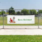 Weihnachtsmann mit Rabbit Fox und Eichhörnchen Banner (Insitu)