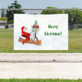 Weihnachtsmann mit Rabbit Fox und Eichhörnchen Banner (Insitu)