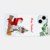 Weihnachtsmann mit Rabbit Fox und Eichhörnchen Case-Mate iPhone Hülle (Rückseite (Horizontal))