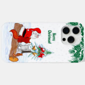 Weihnachtsmann mit Rabbit Fox und Eichhörnchen Case-Mate iPhone Hülle (Rückseite (Horizontal))