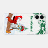Weihnachtsmann mit Rabbit Fox und Eichhörnchen Case-Mate iPhone Hülle (Rückseite (Horizontal))
