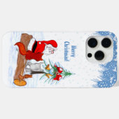 Weihnachtsmann mit Rabbit Fox und Eichhörnchen Case-Mate iPhone Hülle (Rückseite (Horizontal))