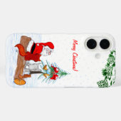 Weihnachtsmann mit Rabbit Fox und Eichhörnchen Case-Mate iPhone Hülle (Rückseite (Horizontal))