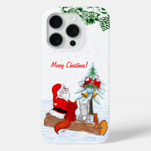 Weihnachtsmann mit Rabbit Fox und Eichhörnchen Case-Mate iPhone Hülle