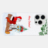 Weihnachtsmann mit Rabbit Fox und Eichhörnchen Case-Mate iPhone Hülle (Rückseite (Horizontal))