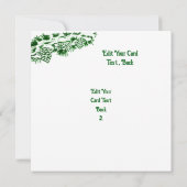 Weihnachtsmann mit Rabbit Fox und Eichhörnchen Dankeskarte (Rückseite)